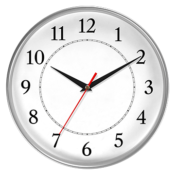 Настенные часы СН-501 (серебряный мат.)