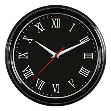Настенные часы СН-521 (черный)