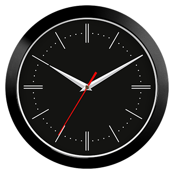 купить настенные часы сн-304 (черный) с логотипом